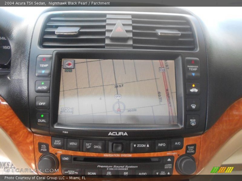 Nighthawk Black Pearl / Parchment 2004 Acura TSX Sedan