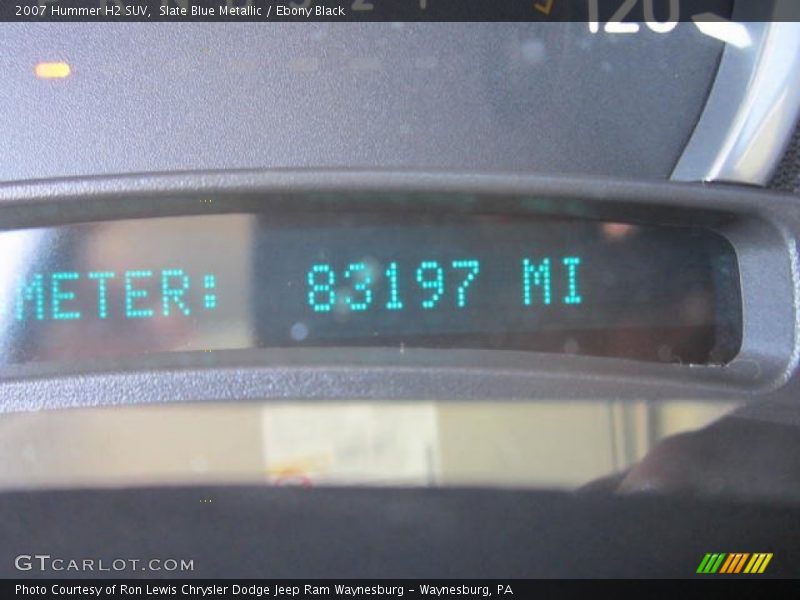 Slate Blue Metallic / Ebony Black 2007 Hummer H2 SUV