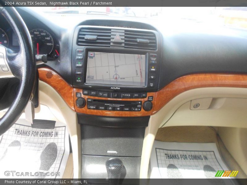 Nighthawk Black Pearl / Parchment 2004 Acura TSX Sedan