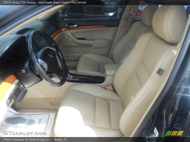 Nighthawk Black Pearl / Parchment 2004 Acura TSX Sedan