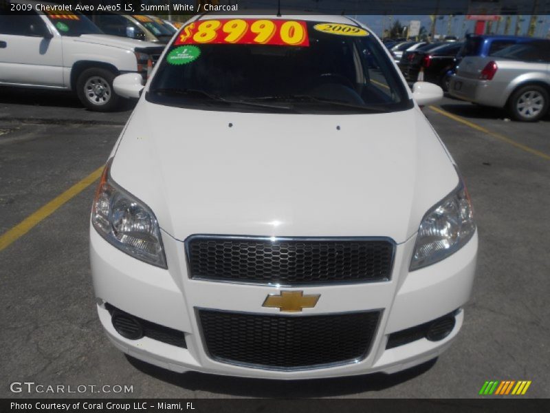 Summit White / Charcoal 2009 Chevrolet Aveo Aveo5 LS