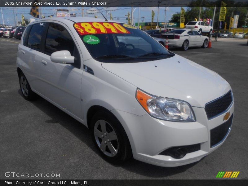Summit White / Charcoal 2009 Chevrolet Aveo Aveo5 LS