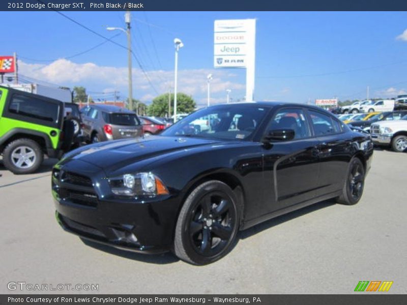 Pitch Black / Black 2012 Dodge Charger SXT