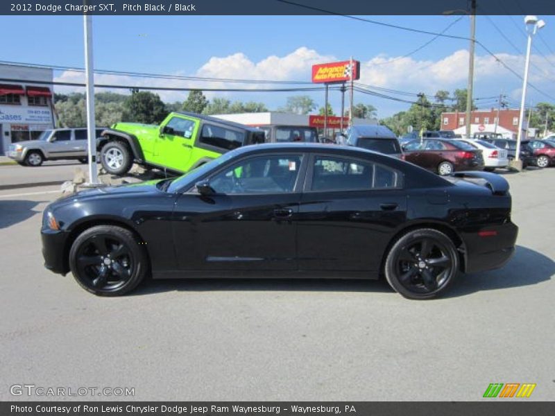 Pitch Black / Black 2012 Dodge Charger SXT