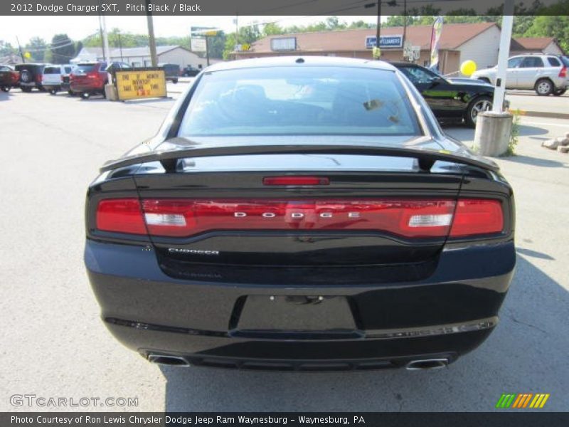 Pitch Black / Black 2012 Dodge Charger SXT