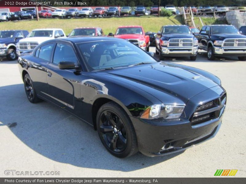 Pitch Black / Black 2012 Dodge Charger SXT