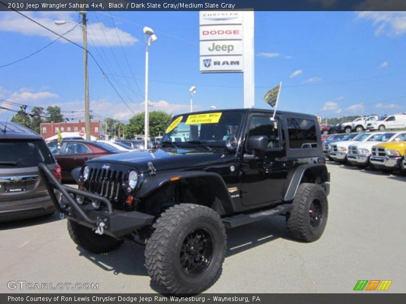 Black / Dark Slate Gray/Medium Slate Gray 2010 Jeep Wrangler Sahara 4x4