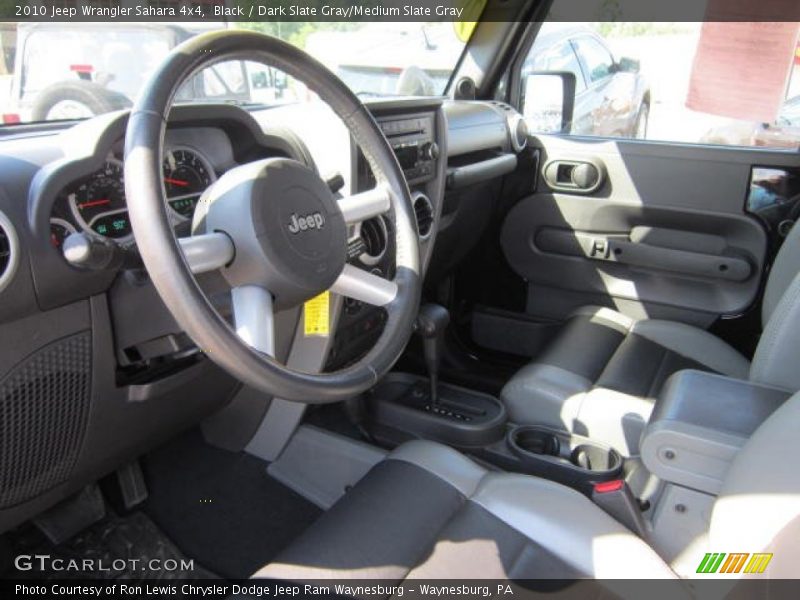 Black / Dark Slate Gray/Medium Slate Gray 2010 Jeep Wrangler Sahara 4x4