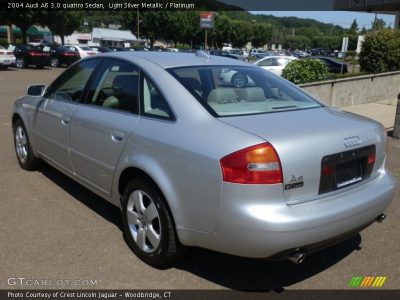 Light Silver Metallic / Platinum 2004 Audi A6 3.0 quattro Sedan