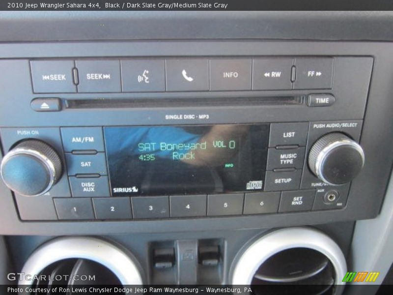 Black / Dark Slate Gray/Medium Slate Gray 2010 Jeep Wrangler Sahara 4x4