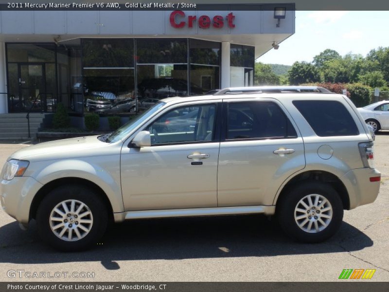 Gold Leaf Metallic / Stone 2011 Mercury Mariner Premier V6 AWD