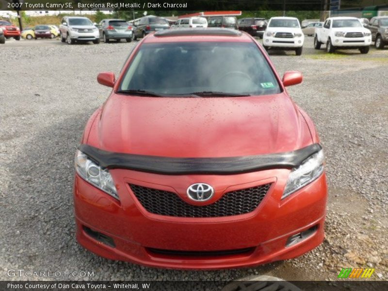 Barcelona Red Metallic / Dark Charcoal 2007 Toyota Camry SE