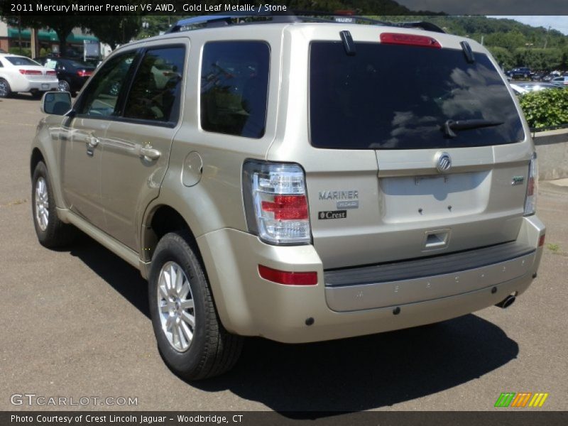 Gold Leaf Metallic / Stone 2011 Mercury Mariner Premier V6 AWD