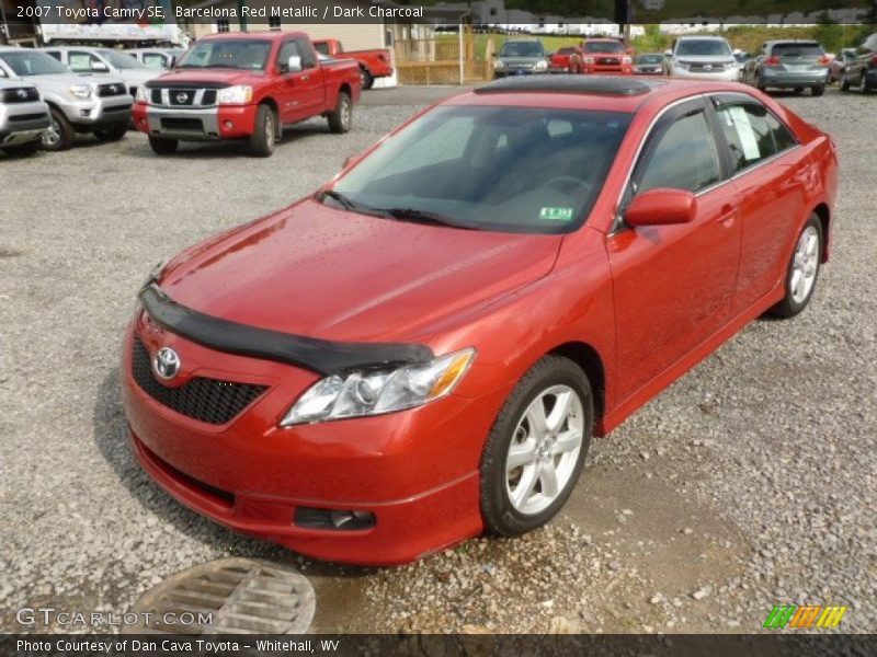 Barcelona Red Metallic / Dark Charcoal 2007 Toyota Camry SE
