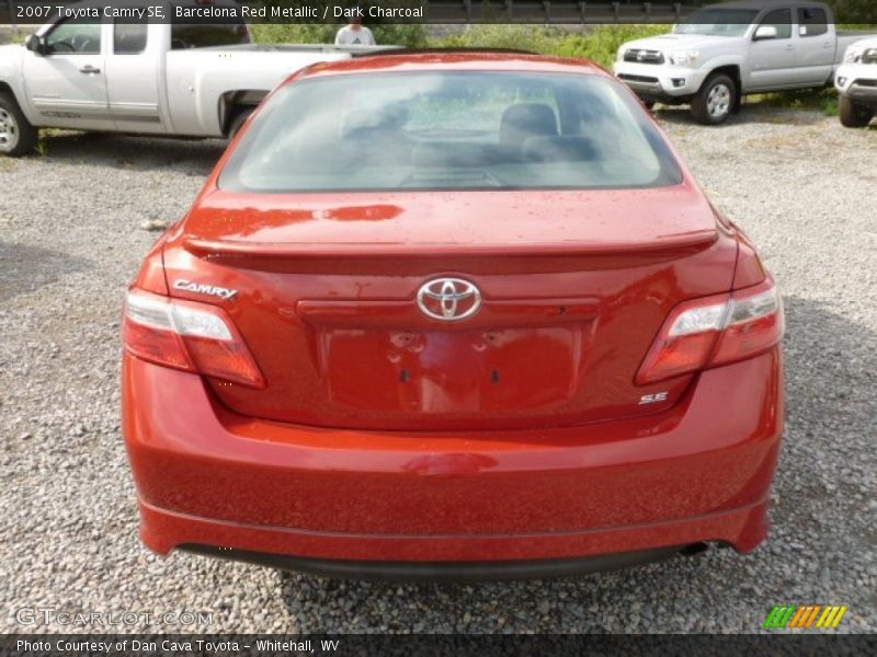 Barcelona Red Metallic / Dark Charcoal 2007 Toyota Camry SE