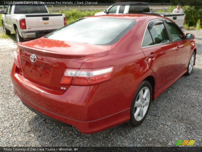 Barcelona Red Metallic / Dark Charcoal 2007 Toyota Camry SE