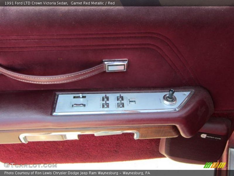 Garnet Red Metallic / Red 1991 Ford LTD Crown Victoria Sedan