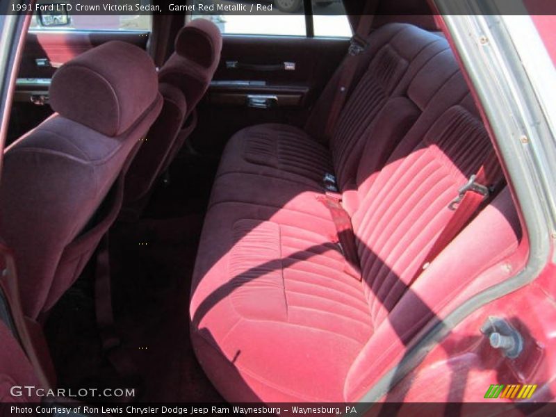 Garnet Red Metallic / Red 1991 Ford LTD Crown Victoria Sedan