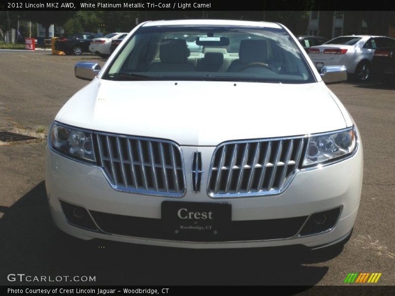 White Platinum Metallic Tri-Coat / Light Camel 2012 Lincoln MKZ AWD