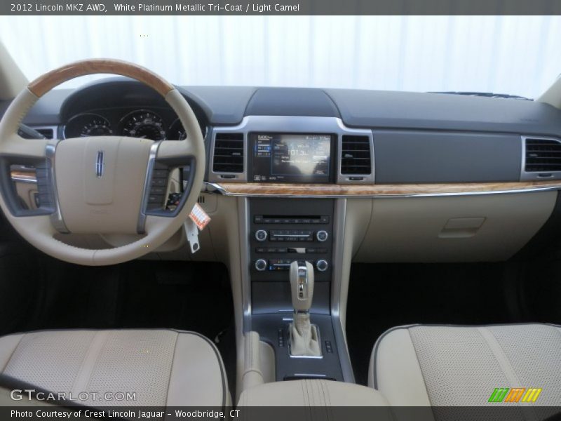 White Platinum Metallic Tri-Coat / Light Camel 2012 Lincoln MKZ AWD