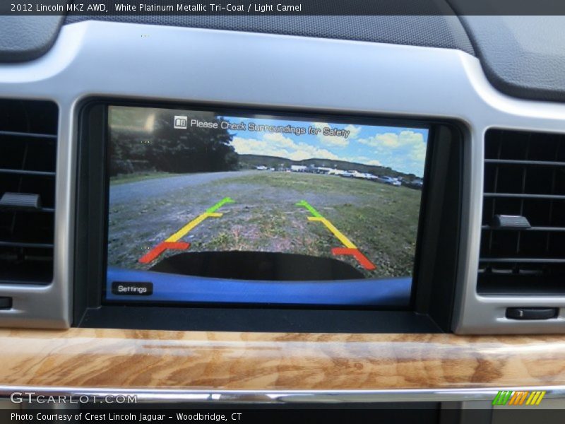 White Platinum Metallic Tri-Coat / Light Camel 2012 Lincoln MKZ AWD