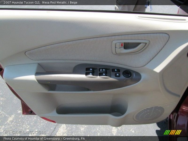 Mesa Red Metallic / Beige 2007 Hyundai Tucson GLS