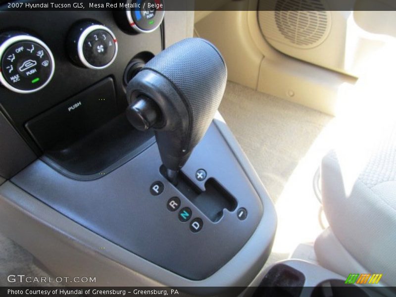 Mesa Red Metallic / Beige 2007 Hyundai Tucson GLS