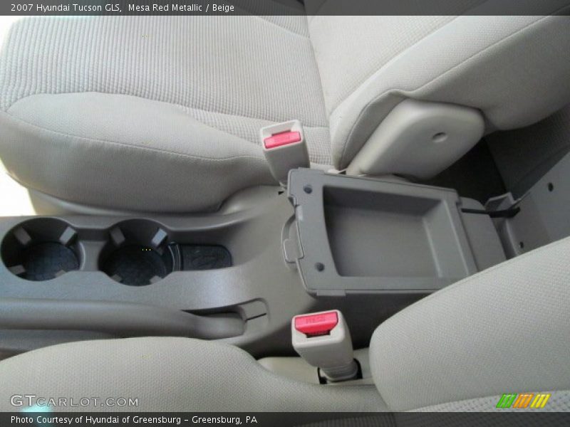 Mesa Red Metallic / Beige 2007 Hyundai Tucson GLS