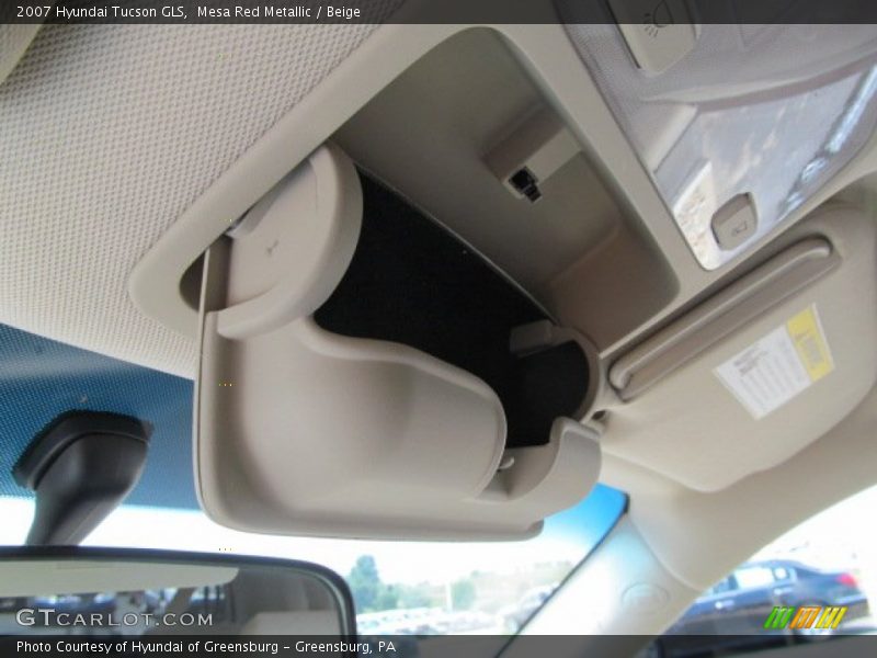 Mesa Red Metallic / Beige 2007 Hyundai Tucson GLS