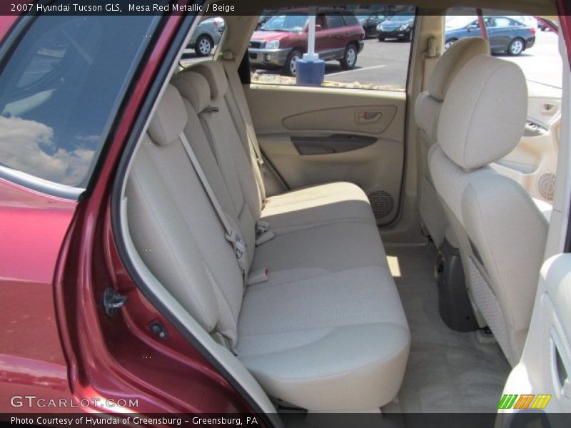 Mesa Red Metallic / Beige 2007 Hyundai Tucson GLS
