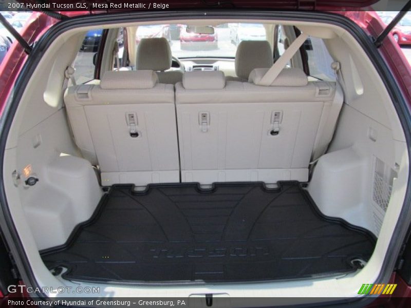 Mesa Red Metallic / Beige 2007 Hyundai Tucson GLS