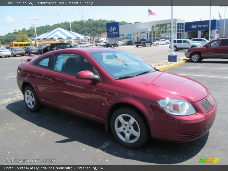 Performance Red Tintcoat / Ebony 2009 Pontiac G5