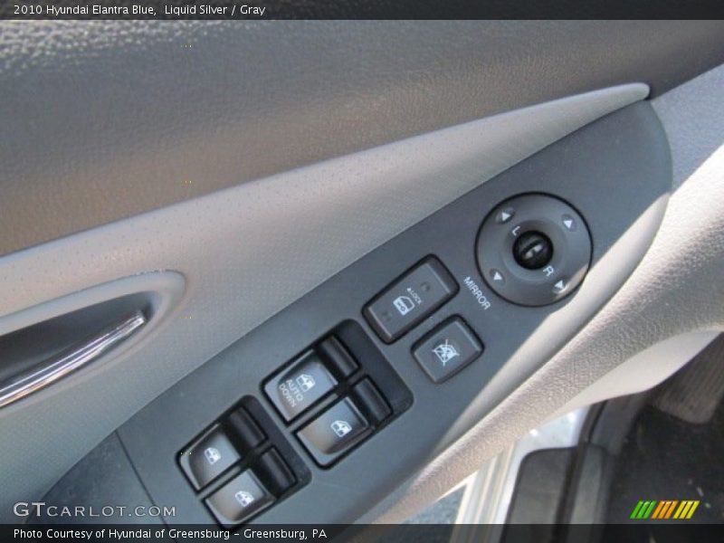 Liquid Silver / Gray 2010 Hyundai Elantra Blue