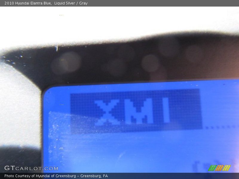 Liquid Silver / Gray 2010 Hyundai Elantra Blue
