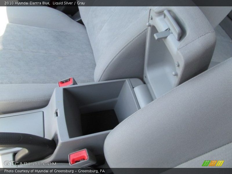 Liquid Silver / Gray 2010 Hyundai Elantra Blue