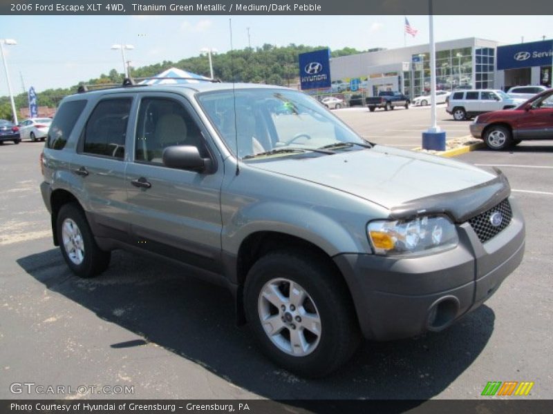 Titanium Green Metallic / Medium/Dark Pebble 2006 Ford Escape XLT 4WD
