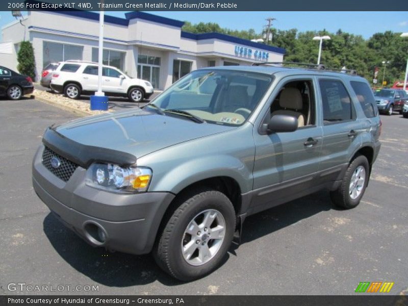 Titanium Green Metallic / Medium/Dark Pebble 2006 Ford Escape XLT 4WD