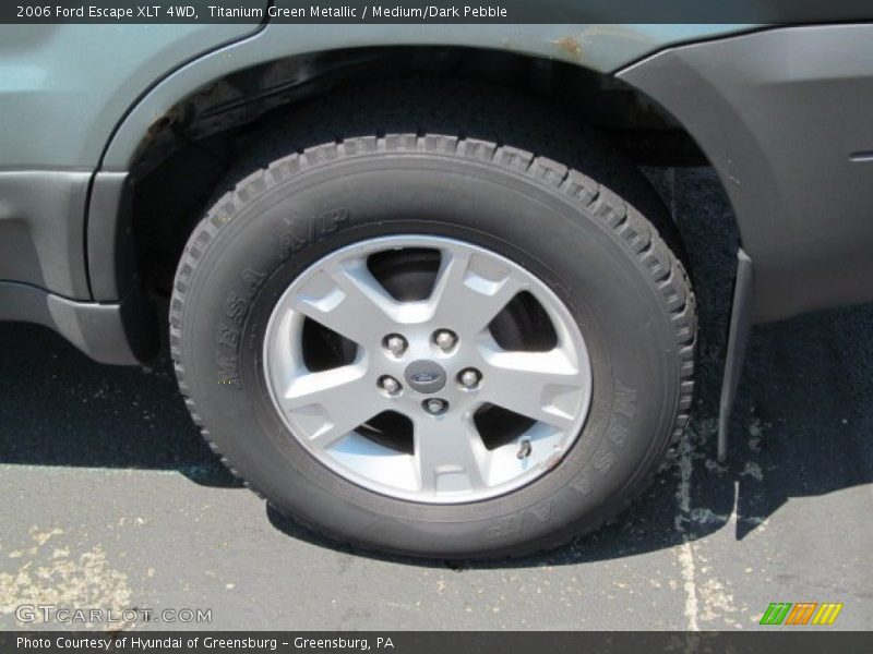 Titanium Green Metallic / Medium/Dark Pebble 2006 Ford Escape XLT 4WD
