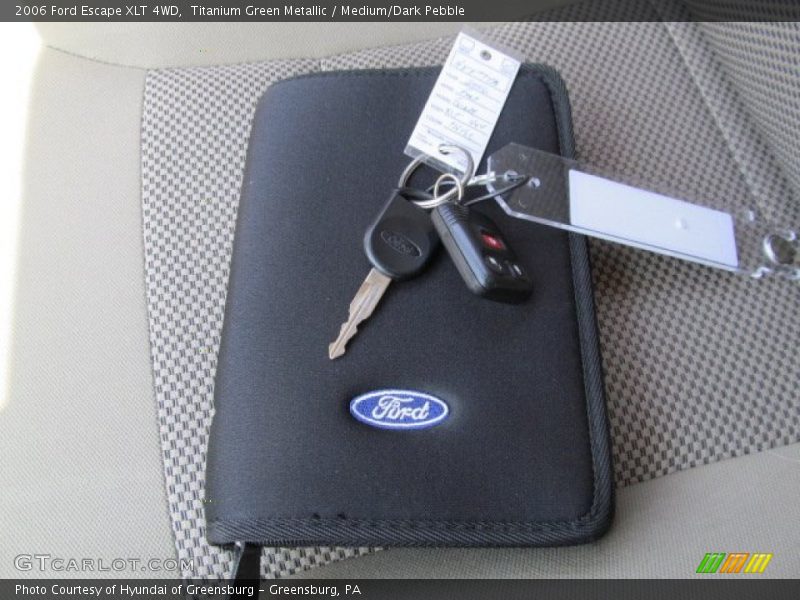Titanium Green Metallic / Medium/Dark Pebble 2006 Ford Escape XLT 4WD