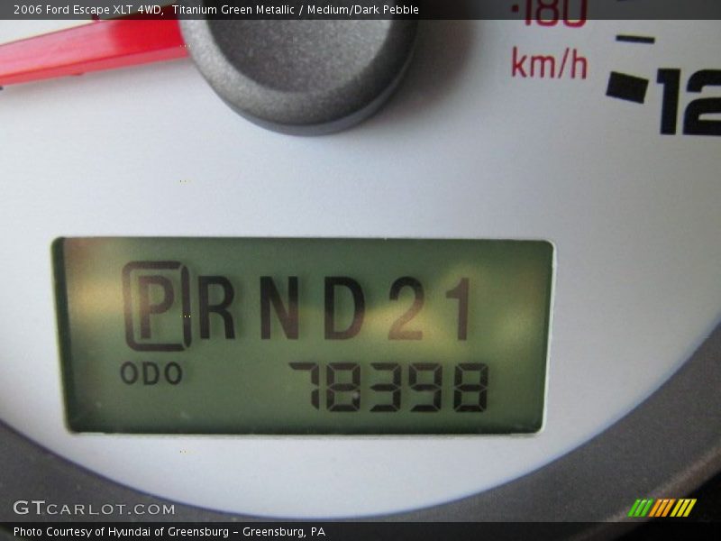 Titanium Green Metallic / Medium/Dark Pebble 2006 Ford Escape XLT 4WD