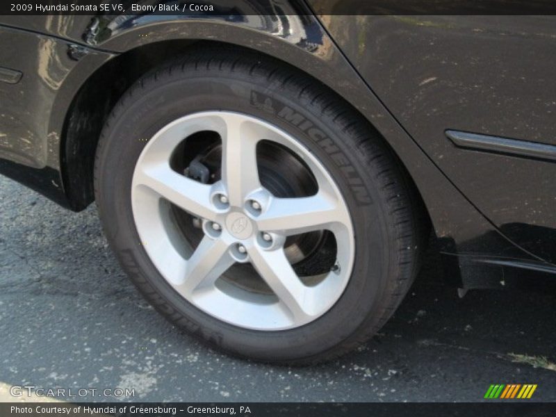Ebony Black / Cocoa 2009 Hyundai Sonata SE V6