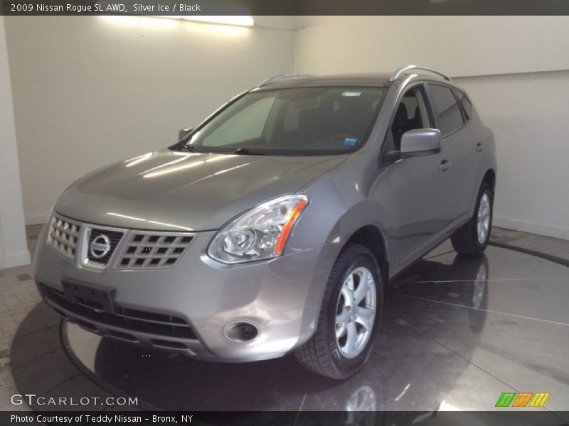 Silver Ice / Black 2009 Nissan Rogue SL AWD