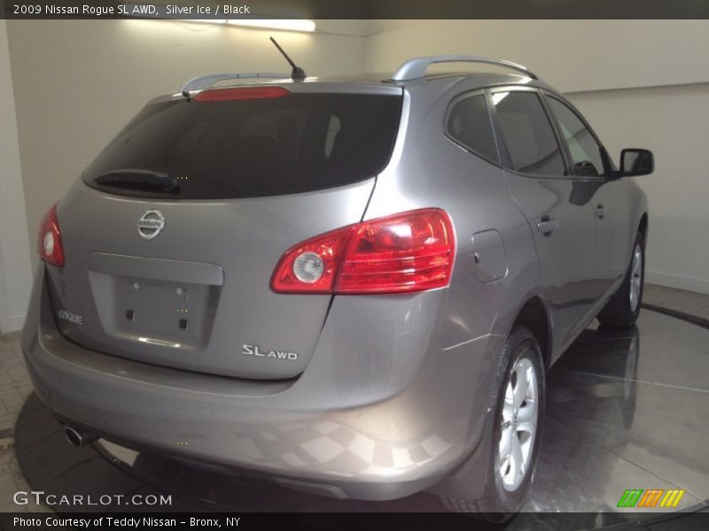Silver Ice / Black 2009 Nissan Rogue SL AWD
