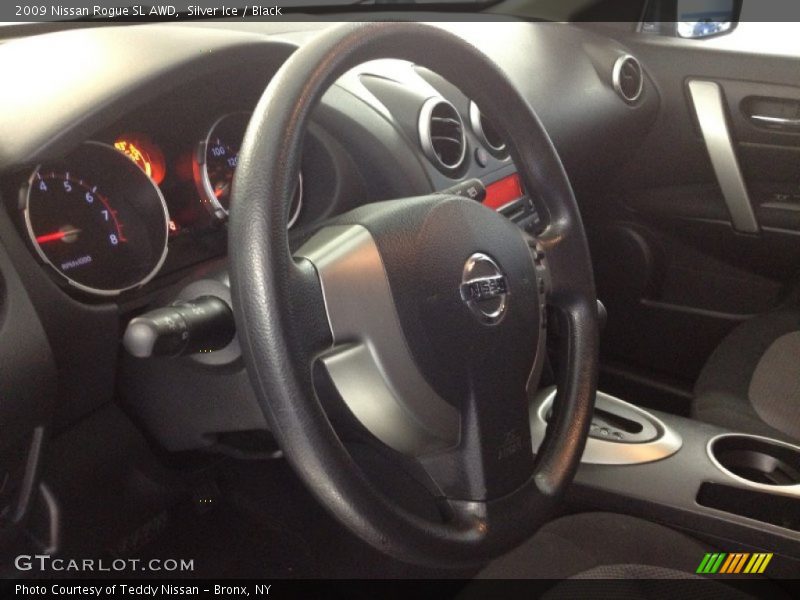 Silver Ice / Black 2009 Nissan Rogue SL AWD