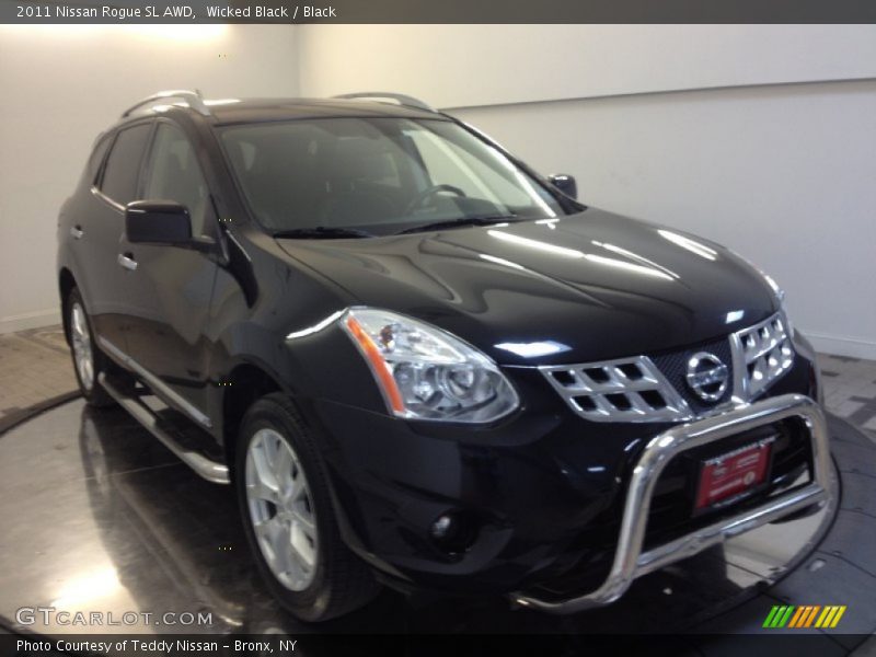 Wicked Black / Black 2011 Nissan Rogue SL AWD