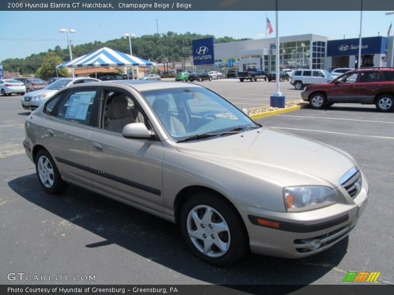 Champagne Beige / Beige 2006 Hyundai Elantra GT Hatchback