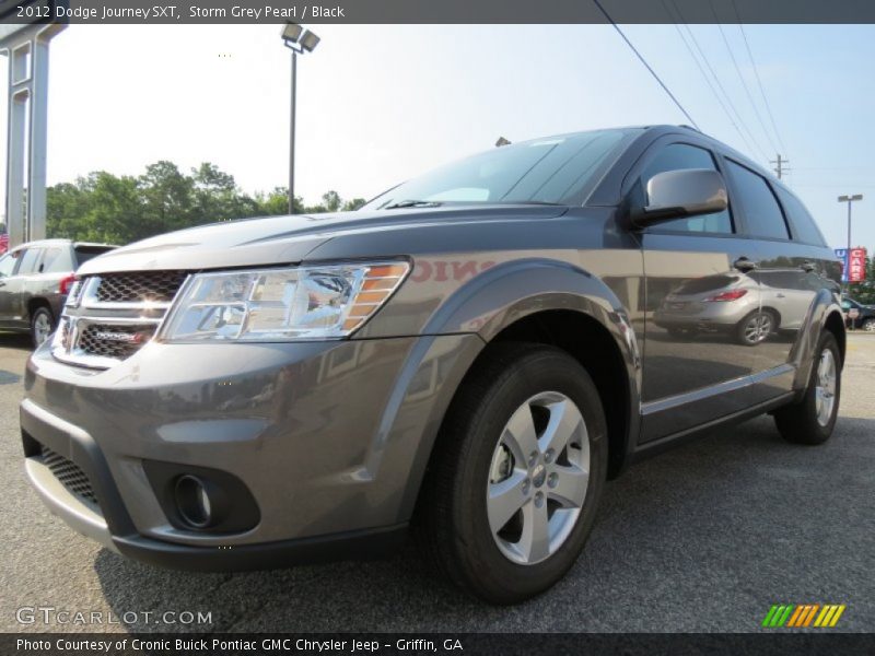 Storm Grey Pearl / Black 2012 Dodge Journey SXT