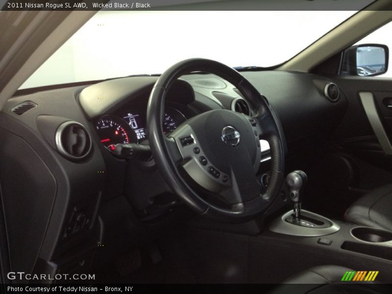 Wicked Black / Black 2011 Nissan Rogue SL AWD
