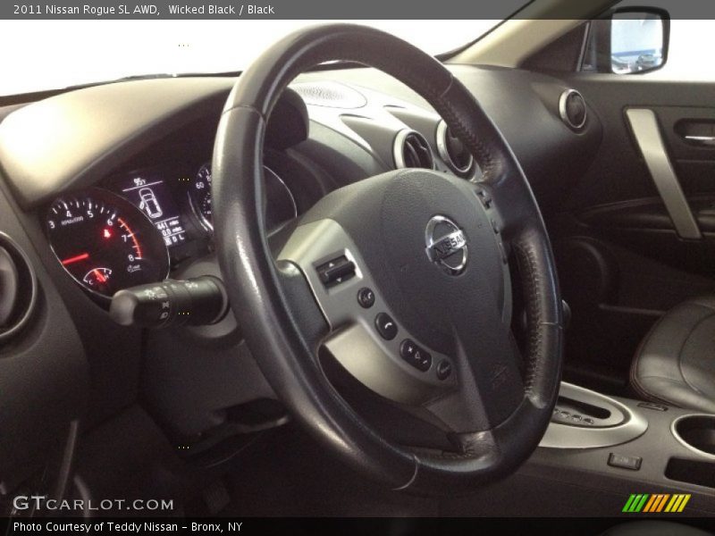 Wicked Black / Black 2011 Nissan Rogue SL AWD