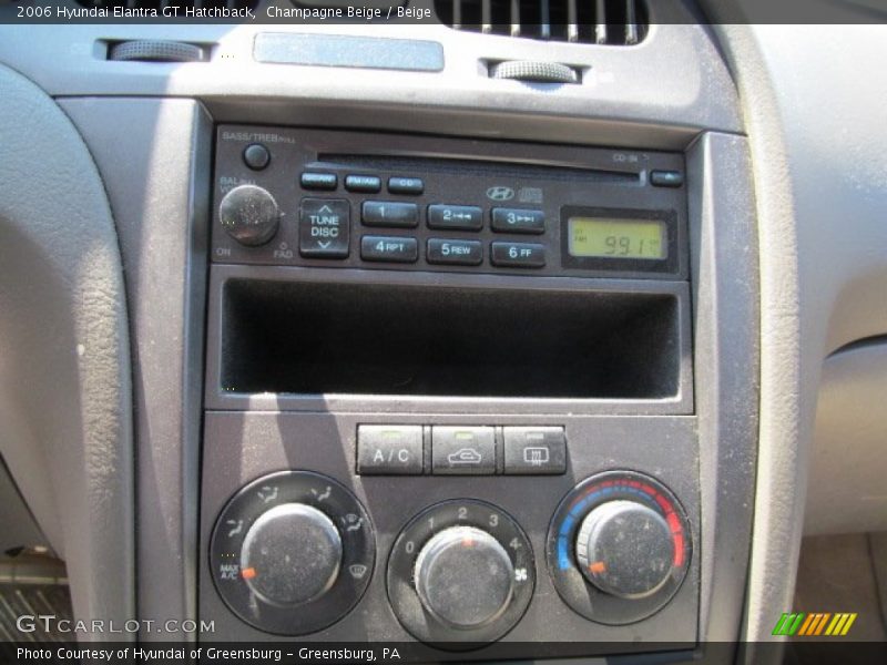 Champagne Beige / Beige 2006 Hyundai Elantra GT Hatchback